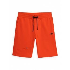 4F Športové nohavice  oranžová / čierna