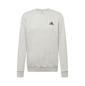 ADIDAS SPORTSWEAR Športová mikina 'Essentials'  sivá melírovaná / čierna