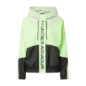 UNDER ARMOUR Športová bunda  pastelovo zelená / svetlozelená / čierna