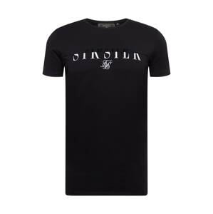 SikSilk Tričko 'Division'  čierna / biela