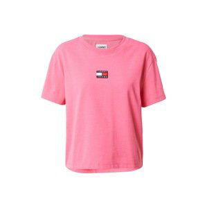 Tommy Jeans Tričko  ružová / červená / biela