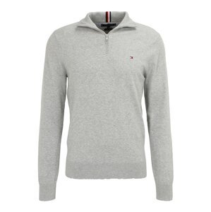 TOMMY HILFIGER Sveter  námornícka modrá / svetlosivá / červená / biela