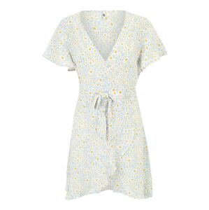JDY Petite Letné šaty 'NOLIA'  svetlomodrá / žltá / biela