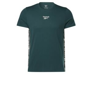 Reebok Sport Funkčné tričko 'Identity Tape'  zelená / biela / čierna