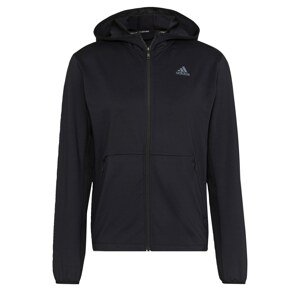 ADIDAS PERFORMANCE Športová mikina so zipsom  tmavosivá / čierna