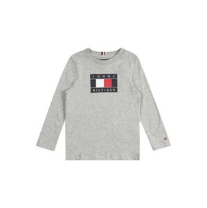 TOMMY HILFIGER Tričko  červená / námornícka modrá / biela / sivá melírovaná