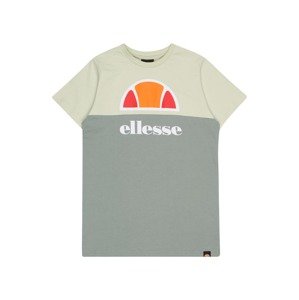 ELLESSE Tričko 'RIBERA'  dymovo šedá / kamenná / neónovo oranžová / biela