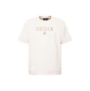 SikSilk Tričko  béžová / zlatá / pastelovo ružová