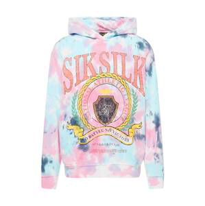 SikSilk Mikina  svetlomodrá / námornícka modrá / svetloružová / žltá