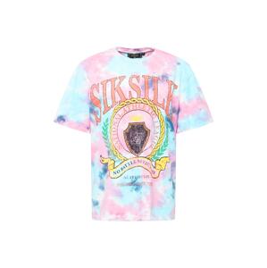 SikSilk Tričko  vodová / fialová / rosé / žltá