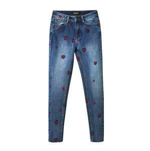 Desigual Džínsy 'AMORE'  modrá denim / červená