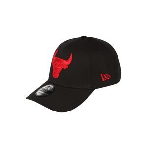 NEW ERA Čiapka 'Chicago Bulls'  čierna / neónovo červená