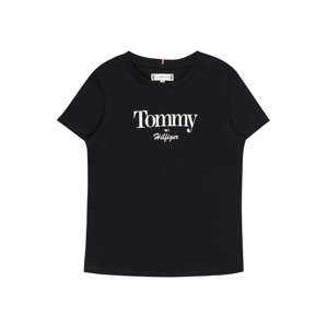 TOMMY HILFIGER Tričko  biela / červená / námornícka modrá / kobaltovomodrá