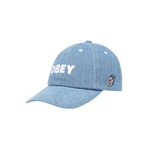 Obey Čiapka  modrá denim / čierna / biela