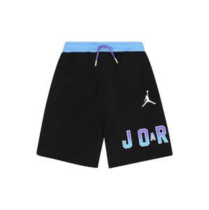 Jordan Športové nohavice  čierna / fialová / biela / tyrkysová