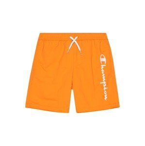 Champion Authentic Athletic Apparel Plavecké šortky  oranžová / biela