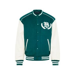 River Island Prechodná bunda 'VARSITY'  smaragdová / biela