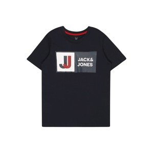 Jack & Jones Junior Tričko 'Logan'  námornícka modrá / červená / biela