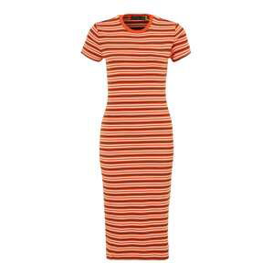 Polo Ralph Lauren Šaty  oranžovo červená / čierna / biela