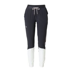 UNDER ARMOUR Športové nohavice  čierna / biela / pastelovo ružová