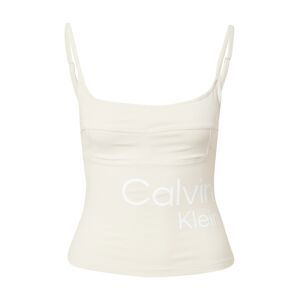 Calvin Klein Jeans Top  šedobiela / biela