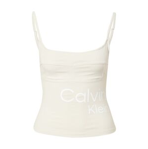 Calvin Klein Jeans Top  biela / šedobiela