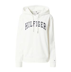 TOMMY HILFIGER Mikina  tmavomodrá / šedobiela