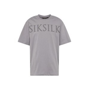 SikSilk Tričko  sivá / tmavosivá