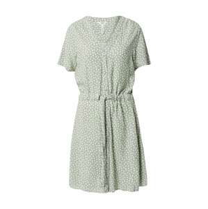 OBJECT Košeľové šaty 'CELESTE'  pastelovo zelená / biela