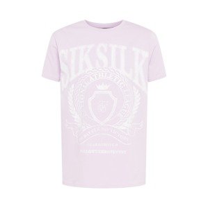 SikSilk Tričko  pastelovo fialová / biela