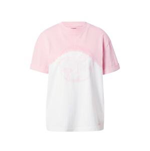 GUESS Funkčné tričko 'ANISE'  ružová / biela