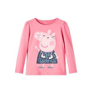 NAME IT Tričko 'Jimina Peppapig'  antracitová / ružová / rosé / biela