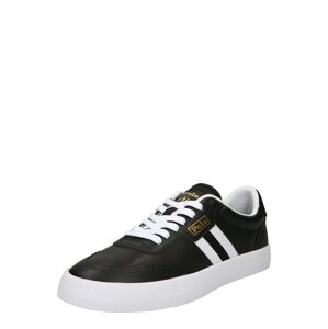 Polo Ralph Lauren Nízke tenisky 'COURT VLC-SNEAKERS-LOW TOP LAC'  zlatá / čierna / biela