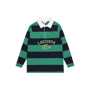 LACOSTE Tričko 'RUGBY'  námornícka modrá / zelená / svetlozelená / biela