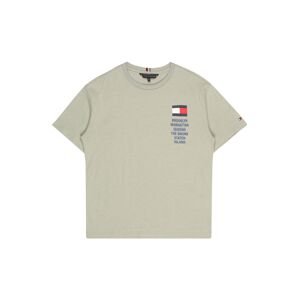 TOMMY HILFIGER Tričko  námornícka modrá / grenadínová / biela / kamenná