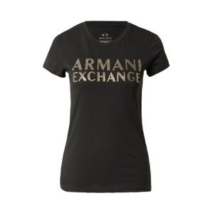 ARMANI EXCHANGE Tričko  zlatá / čierna