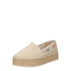 Tommy Jeans Espadrilky  béžová / tyrkysová / slivková / červená