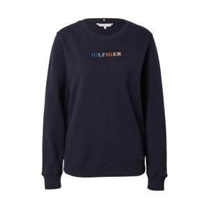 TOMMY HILFIGER Mikina  tmavomodrá / zelená / oranžová / svetložltá