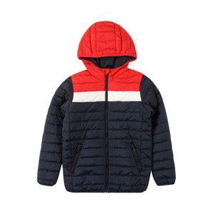 Jack & Jones Junior Prechodná bunda 'WING'  námornícka modrá / červená / biela