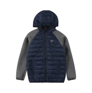 Jack & Jones Junior Prechodná bunda 'TOBY'  námornícka modrá / sivá