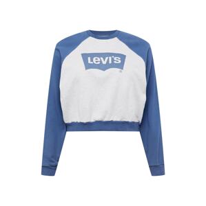 Levi's® Plus Mikina 'PL VINTAGE RAGLAN CREW GREYS'  modrá / sivá melírovaná