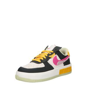 Nike Sportswear Nízke tenisky 'Air Force 1 Fontanka'  čierna / biela / ružová / oranžová