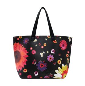 Desigual Shopper 'Namibia'  tmavofialová / ohnivo červená / čierna / biela