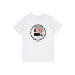 Jack & Jones Junior Tričko 'SCOTT'  sivá / červená / biela