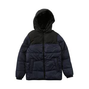 Jack & Jones Junior Zimná bunda 'Chili'  námornícka modrá / čierna