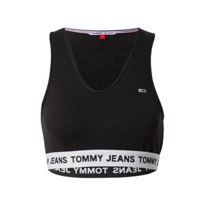 Tommy Jeans Top  červená / čierna / biela