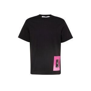 Calvin Klein Jeans Tričko  čierna / ružová