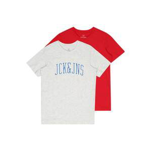 Jack & Jones Junior Tričko 'CEMB'  svetlomodrá / červená / biela / biela melírovaná