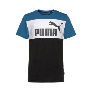 PUMA Funkčné tričko  petrolejová / čierna / biela