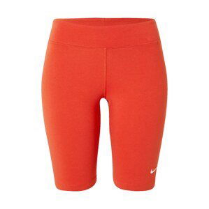 Nike Sportswear Legíny  oranžovo červená / biela